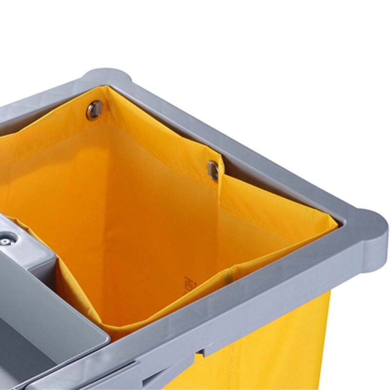 SOGA 2X 3 Tier Multifunction Janitor Cleaning Waste Cart Trolley and Waterproof Bag - Image 4