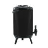 4-SOGA 2X 18L Stainless Steel Insulated Milk Tea Barrel Hot and Cold Beverage Dispenser Container with Faucet Black