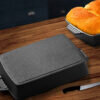 4-SOGA 38cm Cast Iron Rectangle Bread Cake Baking Dish Lasagna Roasting Pan