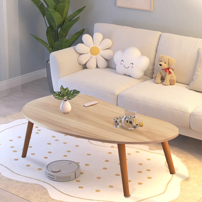 SOGA 80x40cm Stone Pattern Living Room Nordic  Coffee Table Modern Style - Image 3