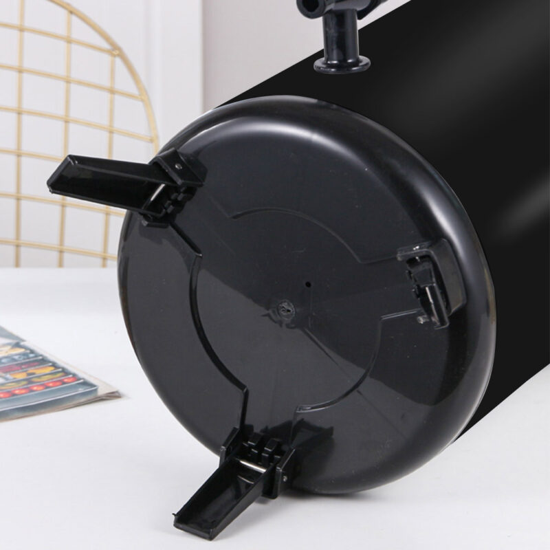 5-SOGA 18L Stainless Steel Insulated Milk Tea Barrel Hot and Cold Beverage Dispenser Container with Faucet Black