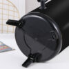 5-SOGA 2X 18L Stainless Steel Insulated Milk Tea Barrel Hot and Cold Beverage Dispenser Container with Faucet Black