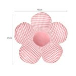 6-SOGA 2X Pink Flower Cushion Shaped for Floor and Sitting Throw Pillow