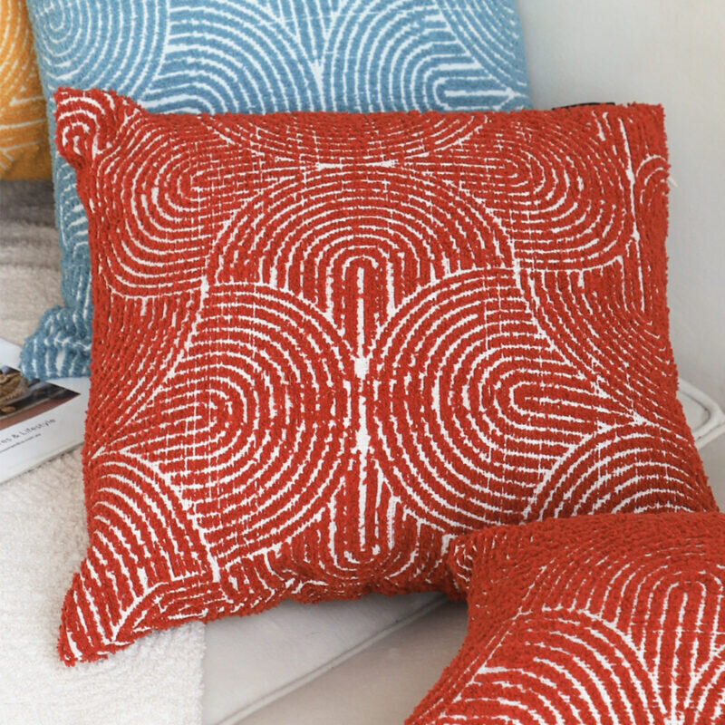SOGA 50cm Throw Pillow Burgundy Cinnabar Perfect Burnt Indoor and Outdoor Corded for Home Decor - Image 5