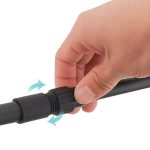 7-SOGA 3 Tier Steel Black Retractable Kitchen Microwave Oven Stand Multi-Functional Shelves Storage Organizer