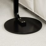 7-SOGA 50cm White Marble Mini Side Table Movable Lightweight w/ Black Frame