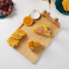 7-SOGA 2X 36cm Brown Rectangular Wood Cheese Board Charcuterie Serving Tray with Knife Set Countertop Decor