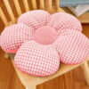 8-SOGA 2X Pink Flower Cushion Shaped for Floor and Sitting Throw Pillow
