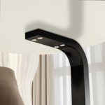 8-SOGA 2X  50cm White Marble Mini Side Table Movable Lightweight w/ Black Frame