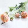 8-SOGA 85cm Clear Glass Tall Floor Vase with 12pcs Artificial Fake Flower Set