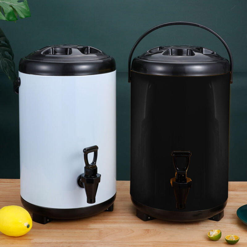 SOGA 2X 18L Stainless Steel Insulated Milk Tea Barrel Hot and Cold Beverage Dispenser Container with Faucet Black - Image 9