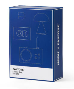 Lexon GIFT Set PANTONE - Includes Mino+ Mini Speaker, Flip Classic Clock, Mina M Lamp, Thykho 3  Speaker - Classic Blue