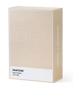 Lexon GIFT Set PANTONE - Includes Mino+ Mini Speaker, Flip Classic Clock, Mina M Lamp, Thykho 3  Speaker - Sand