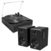 Victrola Eastwood II Turntable - Black + Bundled Majority D40 Bluetooth Speakers
