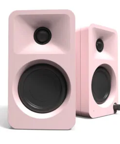 Kanto ORA 100W Powered Reference Desktop Computer Speakers with Bluetooth 5.0 Pink