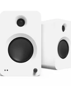 Kanto REN 200W Powered Bookshelf Speakers with HDMI ARC, USB-C, and Bluetooth 5.3 - Matte White, Pair