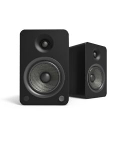 Kanto YU6 200W Powered Bookshelf Speakers with Bluetooth and Phono Preamp - Pair, Matte Black