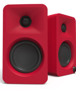 Limited Edition - Kanto ORA 100W Powered Reference Desktop Computer Speakers with Bluetooth 5.0 Matte Red