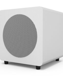 Limited Editon - Kanto SUB8 300W 8" Sealed Powered Subwoofer, Matte White, With White Grill