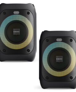 Majority PS100 - Bundled Party Speaker 40w Bluetooth Karaoke-DJ-Party-PA System - Black