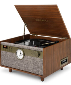 Victrola Century Signature+ 6-in-1 Wood Record Player - Walnut