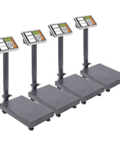 1-SOGA 4X 150kg Electronic Digital Platform Scale Computing Shop Postal Weight Black