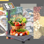 7-SOGA 4X 150kg Electronic Digital Platform Scale Computing Shop Postal Weight Black