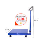 6-SOGA 4X 150kg Electronic Digital Platform Scale Computing Shop Postal Weight Blue