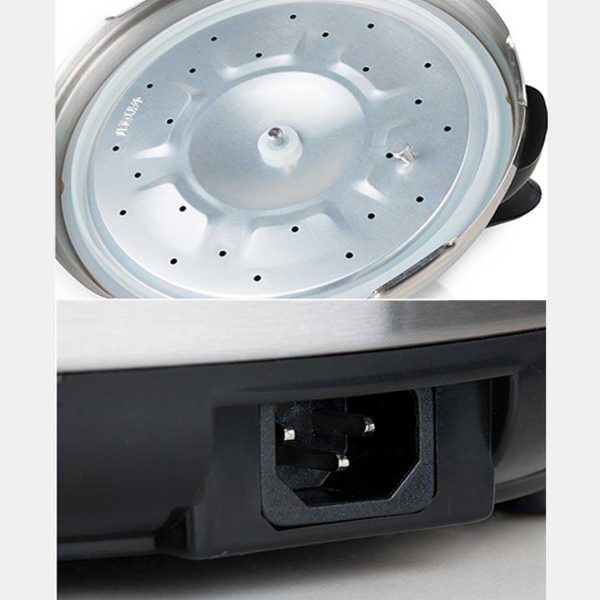 1-SOGA Electric Stainless Steel Pressure Cooker 12L 1600W Multicooker 16