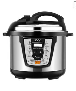 1-SOGA Electric Stainless Steel Pressure Cooker 8L 1600W Multicooker 16