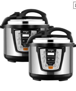1-SOGA 2X Electric Stainless Steel Pressure Cooker 8L 1600W Multicooker 16