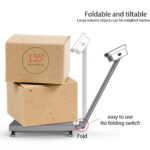 2-SOGA 300kg Electronic Digital Platform Scale Computing Shop Postal Scale Black