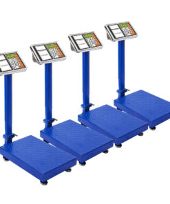 1-SOGA 4X 300kg Electronic Digital Platform Scale Computing Shop Postal Weight Blue