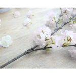 4-SOGA 10X Artificial Silk Flower Fake Cherry Blossom Bouquet Table Decor White