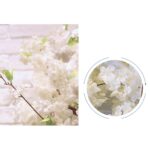 5-SOGA 10X Artificial Silk Flower Fake Cherry Blossom Bouquet Table Decor White