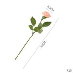 3-SOGA 20pcs Artificial Silk Flower Fake Rose Bouquet Table Decor Champion