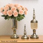 2-SOGA 5pcs Artificial Silk Flower Fake Rose Bouquet Table Decor Champion