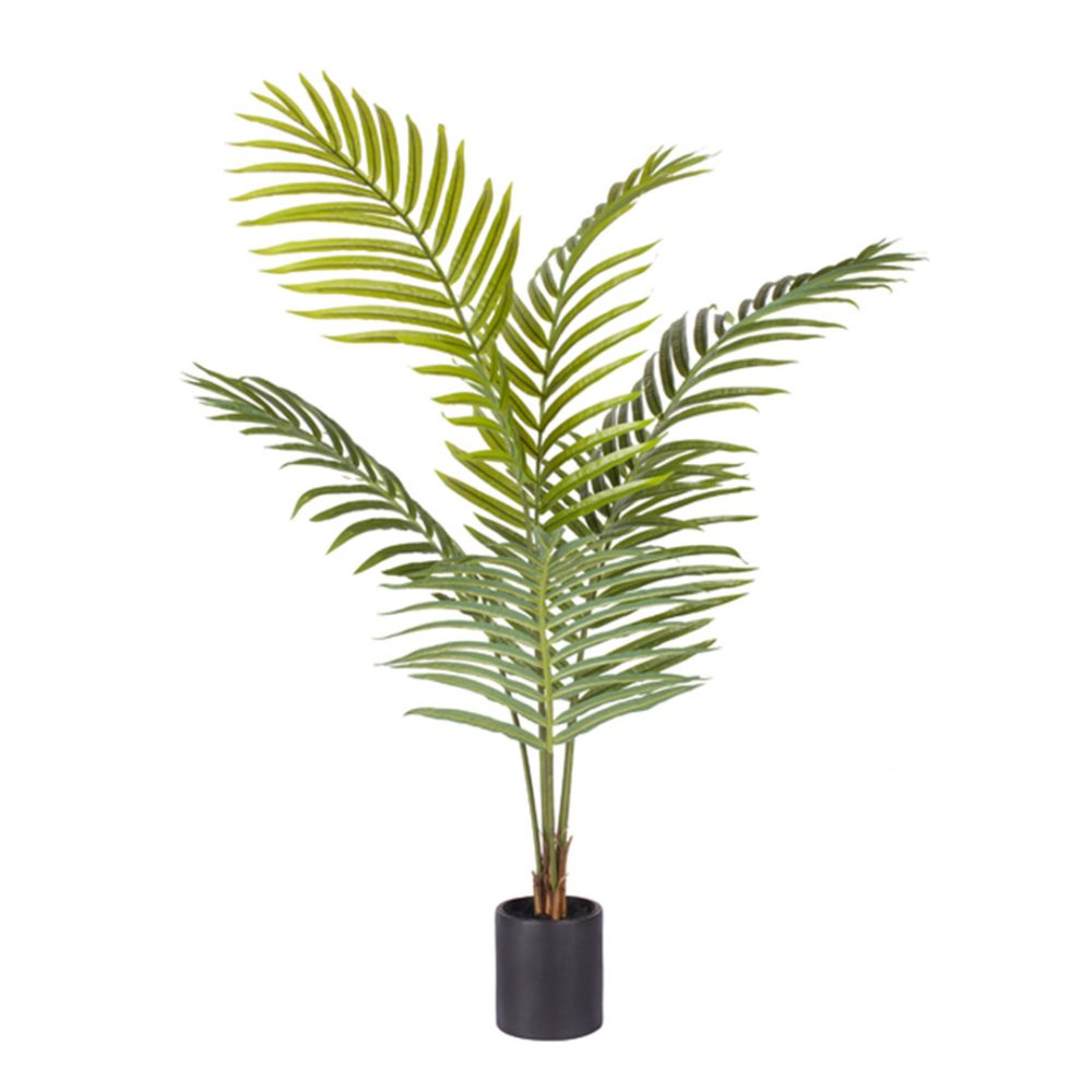 1-SOGA 120cm Green Artificial Indoor Rogue Areca Palm Tree Fake Tropical Plant Home Office Decor