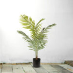 3-SOGA 120cm Green Artificial Indoor Rogue Areca Palm Tree Fake Tropical Plant Home Office Decor