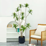 3-SOGA 2X 150cm Lily Bamboo Plant Tree Living Room Artificial Plant Home Accent Decoration