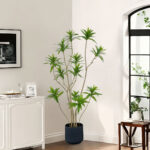 5-SOGA 2X 150cm Lily Bamboo Plant Tree Living Room Artificial Plant Home Accent Decoration