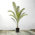 3-SOGA 4X 160cm Green Artificial Indoor Rogue Areca Palm Tree Fake Tropical Plant Home Office Decor