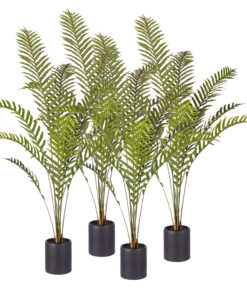 1-SOGA 4X 160cm Green Artificial Indoor Rogue Areca Palm Tree Fake Tropical Plant Home Office Decor
