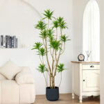 2-SOGA 170cm Lily Bamboo Plant Tree Living Room Artificial Plant Home Accent Decoration