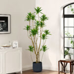 5-SOGA 170cm Lily Bamboo Plant Tree Living Room Artificial Plant Home Accent Decoration