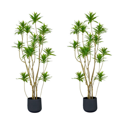 1-SOGA 2X 170cm Lily Bamboo Plant Tree Living Room Artificial Plant Home Accent Decoration