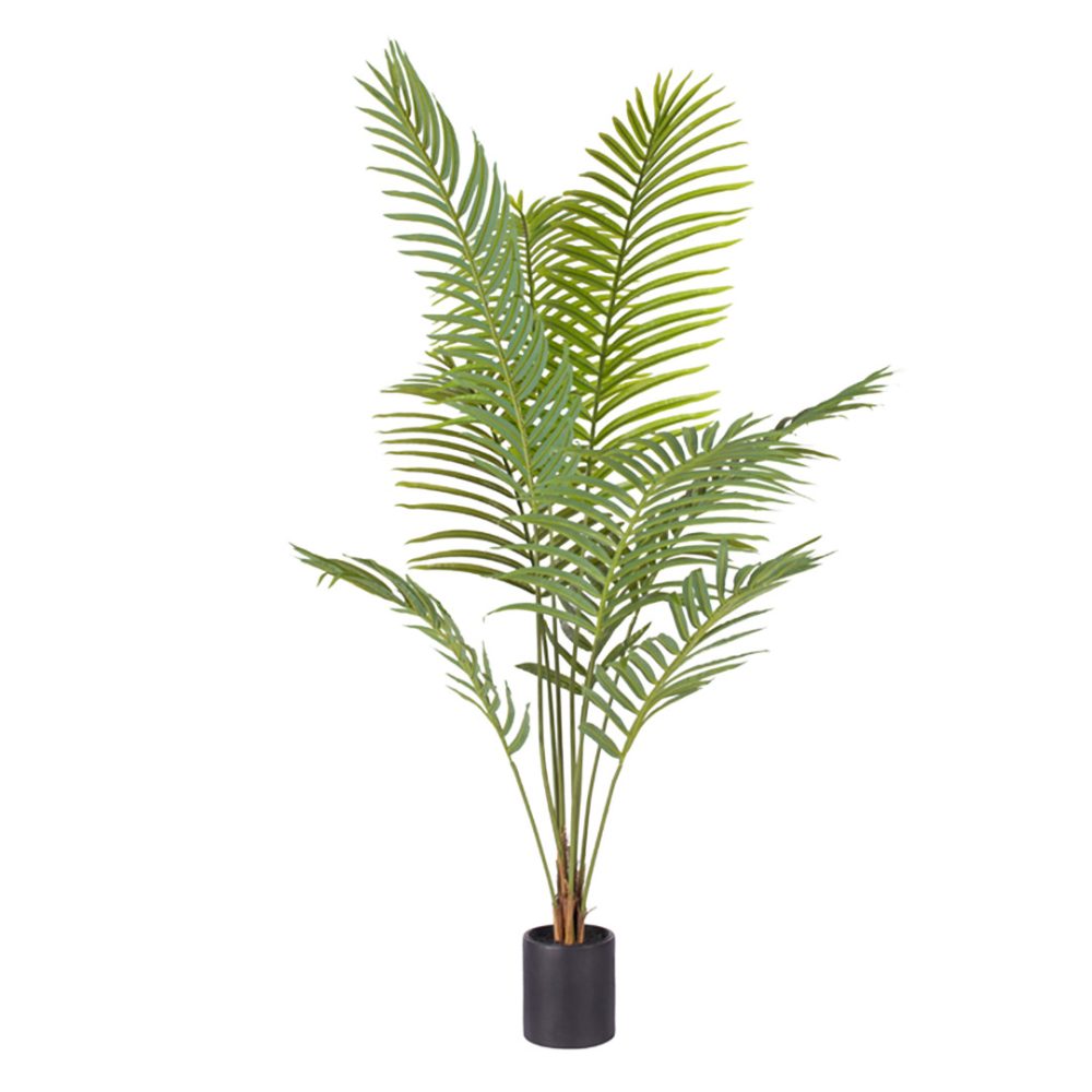 1-SOGA 180cm Green Artificial Indoor Rogue Areca Palm Tree Fake Tropical Plant Home Office Decor