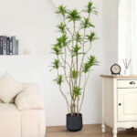 2-SOGA 2X 190cm Lily Bamboo Plant Tree Living Room Artificial Plant Home Accent Decoration