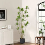 5-SOGA 2X 190cm Lily Bamboo Plant Tree Living Room Artificial Plant Home Accent Decoration