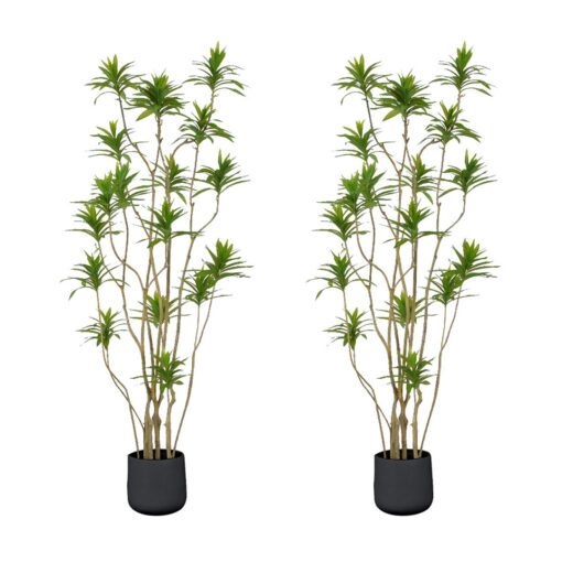 1-SOGA 2X 190cm Lily Bamboo Plant Tree Living Room Artificial Plant Home Accent Decoration